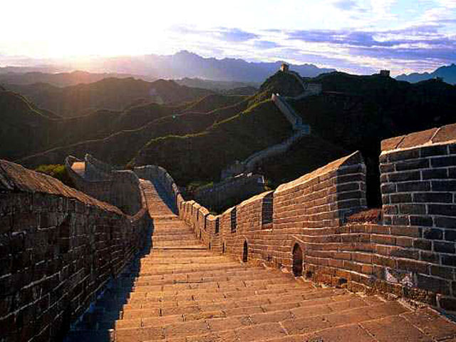Badaling Great Wall at dusk