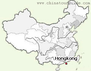 Hong Kong in the Map of China