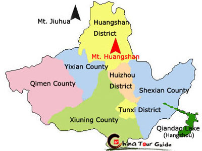 huangshan map
